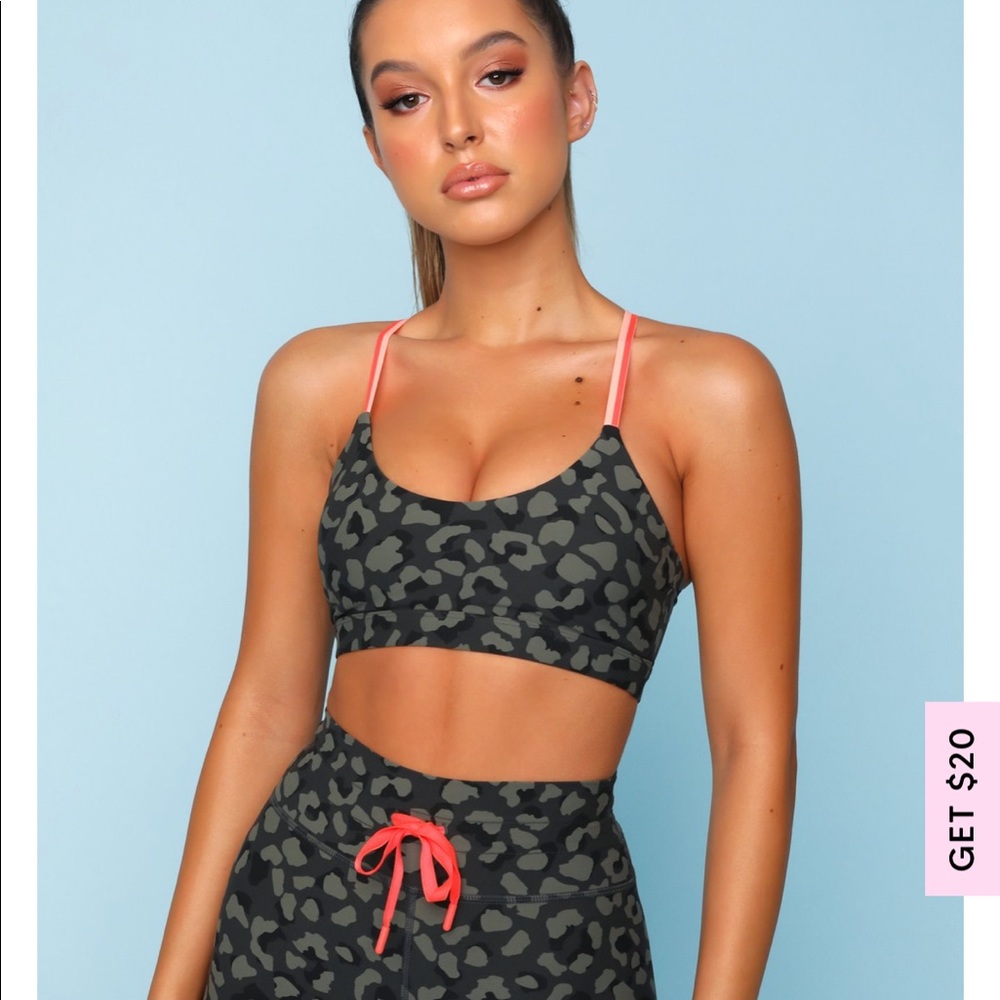Camo sports bra